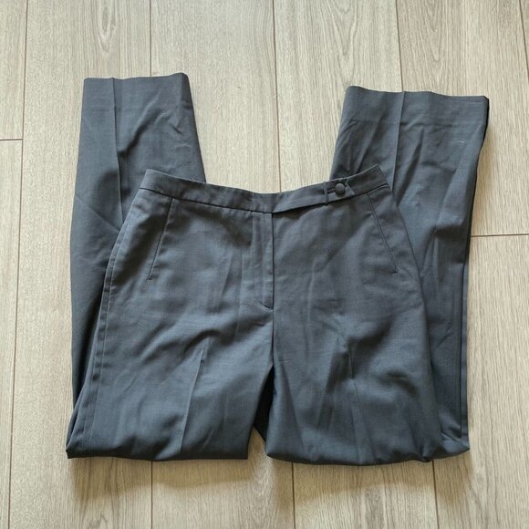 Marlowe Italy Two Piece Wool Pant Suit Set Women's Size 40 Gray Jacket & Pants - Picture 8 of 12